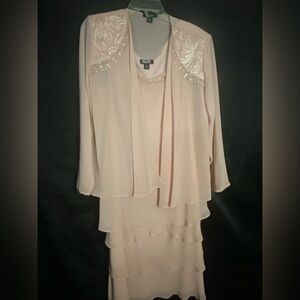 SLNY Pink Dress with Jacket